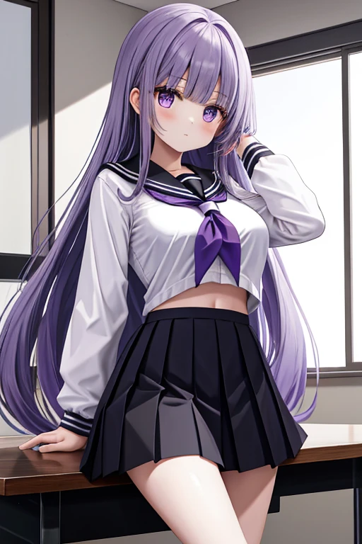 Mercy
Upper, view the viewer, Masterpiece, Best quality, , Mono horn, Super long hair, Purple hair, Open mouth, 1girll, From below,Add_detail:0.5>, Masterpiece, Best quality, A high resolution, Perfect anatomy, Uncensored, (Miniskirt:1.2), school uniform, midriff, underbust,(Hairpin:1.05), (Dark pink eyes:1.05), (arms back behind:1.1), No panties, Carmelto, Escalatorview, (:1.2)