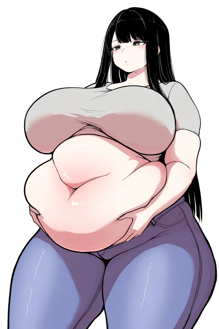 Anime Girls, (masterpiece, highest quality, 8K ultra-high resolution:1.4), beautiful detailed eyes, ultra-detailed, cowboy shot
1girl. solo, mature, adult, milf, facing viewer,
looking at viewer,
smile, horny, sweat, nervous,
completed nude, Huge areola, Huge nipples, big butts, thick thighs,
erection, (large penis, large testicles:1.1)
grey background, simple background,