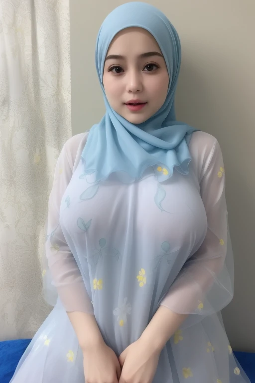 adorable, 1 girl, 10 years old, baby face, smile shy, full body portrait, (face details: 1), (eye details: 1), ((medium breasts)). wearing white long shirt, long skirt, modern hijab colorful, (large breasts)... Cute posed. proportional body. Ultra High Res. realistic: 1.4, UHD