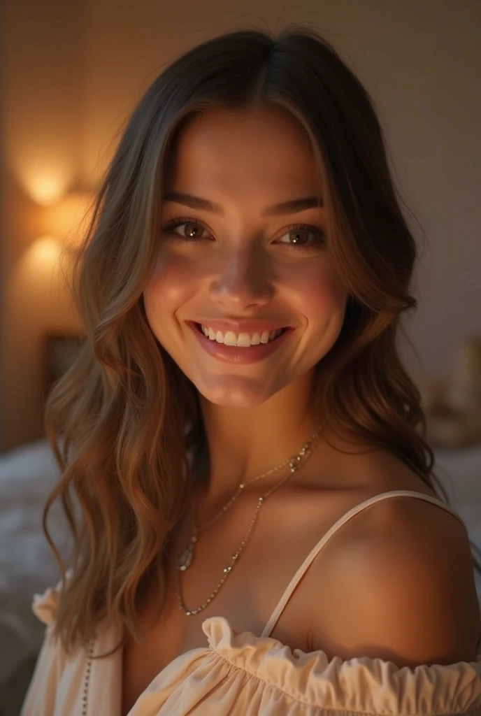 Ultra detailed photo of a beautiful italian woman with brown and silver waved hair, smiling, medium waist, in a sauna , naked, octane render, award winning visual, depth of field, intricate details, extremely detailed, hyper realistic, ultra sharp focus, grandeur and awe, cinematic, stunning visual masterpiece, double exposure, highest quality