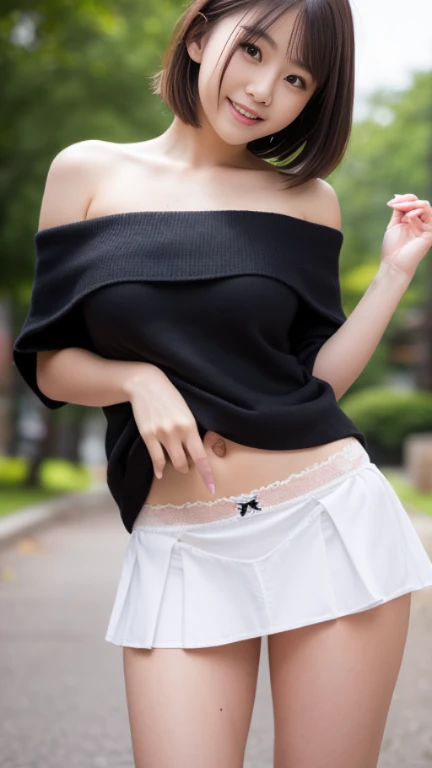 (((panties for kids)))、is standing、Standing Pose、panties focus、((top-quality、8K resolution、Master masterpiece))、20 yers old、(((Skirt lift)))