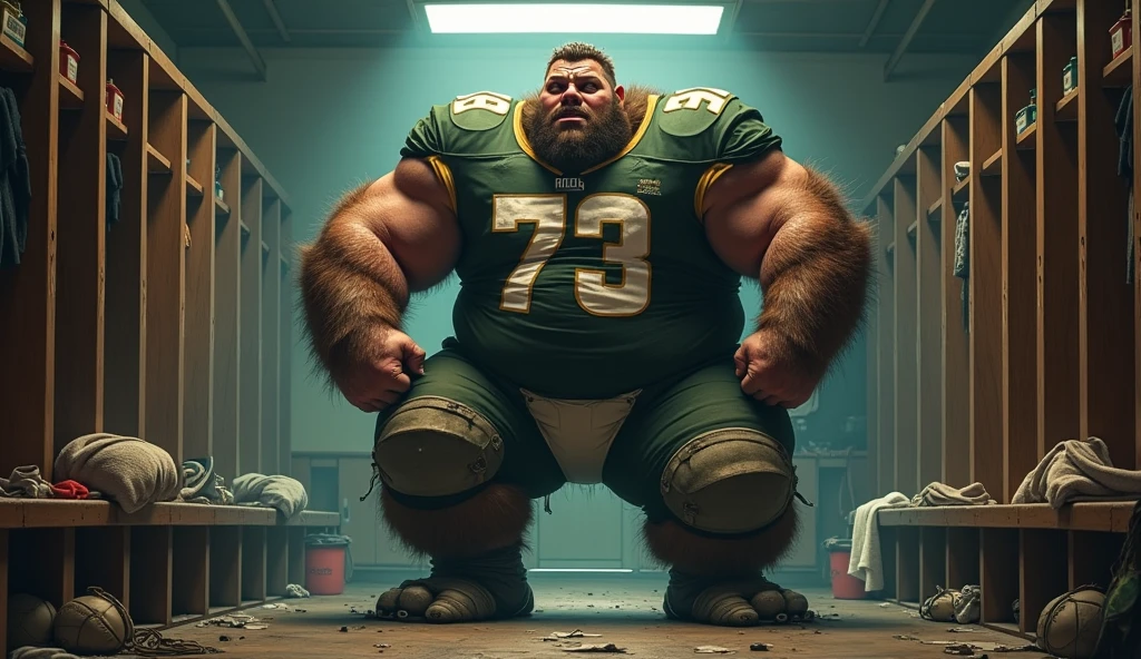 Un rat ogre de l'univers blood bowl en armure, avec une pose menaçante, 4k, video games, Realistic, Ultra detailed.