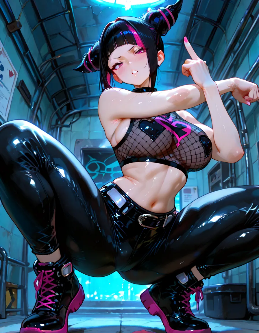 ((Best quality)), ((masterpiece)), (detailed:1.4), 3D, an image of a beautiful cyberpunk female,HDR (High Dynamic Range),Ray Tracing,NVIDIA RTX,Super-Resolution,Unreal 5,Subsurface scattering,PBR Texturing,Post-processing,Anisotropic Filtering,Depth-of-field,Maximum clarity and sharpness,Multi-layered textures,Albeo and Specular maps,Surface shading,Accurate simulation of light-material interaction,Perfect proportions,Octane Render,Two-tone lighting,Wide aperture,Low ISO,White balance,Rule of thirds,8K RAW,wet panties,Take the floral panties,white panties,can saw a trace on my underwear vagina,Pink floral panties, panties is very wet,The panties are so sheer you can see the pussy,(idle),Spread legs,tattoo between legs,((The pussy is shiny)),Both hands were tied