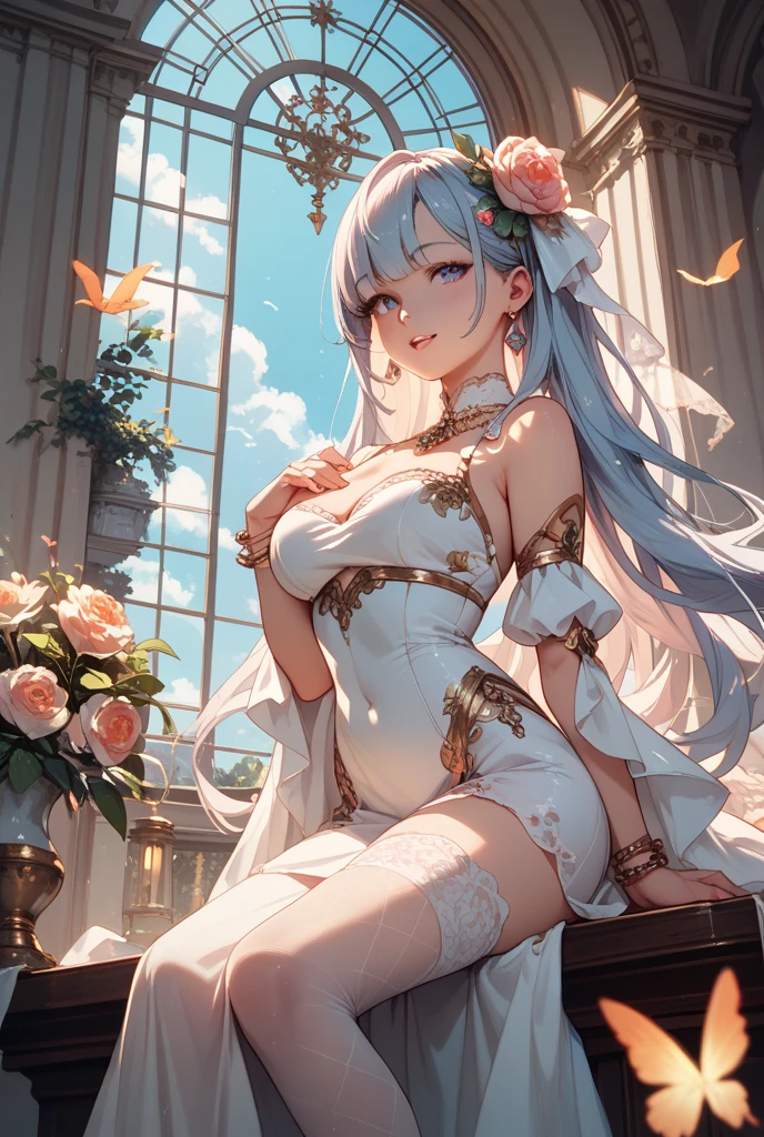 ((Finest quality)),(超A high resolution),(Ultra-detailed細),(Meticulous portrayal),((the most picturesque works of art),Ultra-Precision Art,The art of astounding depiction,Fantasyart:1.5, ((((Beautiful flowers々:1.5))), ((Body eroded by flowers:1.3)),Glamorous body:1.3,fancy background effects、masterpiece、Fancy details、(NSFW 1.1), ((1girl in)), ((masutepiece)), ((Highly detailed:1.3)), In crystal clear water,beautiful woman entering the lake, ((long yellow hair)), Wet hair, Wearing a light transparent dress, clothed bathing, steam, (Rose petals floating in water:1.3), Early morning light, Ivory Gold AI, windows, Crepscular lighting, 、Lace sheer underwear、very very gigantic boobs、Pink nipples、pink areolae,透けて見えるPink nipples、透明なpink areolae、lace and string shorts.、princess carry,Sexy lingerie with lace and strings,See-through sexy lingerie,Transparent lingerie、translucent dress、pearlsescent、pearls、Sexy Harness、Sexy garter belt、Sexy Stockings、Well equipped,intimate, rose garden、Multicolored roses、lake with floating roses、Lying down、Open legs、Spread your legs、Open thighs、Immersion in water、Wet body、splash water、gorgeous flower decoration、big flowers、stylish hair、Moon, lantern, Night, Solo, playing in the water, Water, hair flower, flower, Outdoors, skyporn, full Moon, Rain, lantern, wet clothes, skyporn, wet hair (((masutepiece),(the Extremely Detailed CG Unity 8K Wallpapers),Best Quality,Cinematic lighting,Detailed background,Beautiful detailed eyes,Bright pupils, (extremely delicate and beautiful),(Beautiful and detailed eyes description), Ultra-detailed,masutepiece,)),((Yellow eyes))、