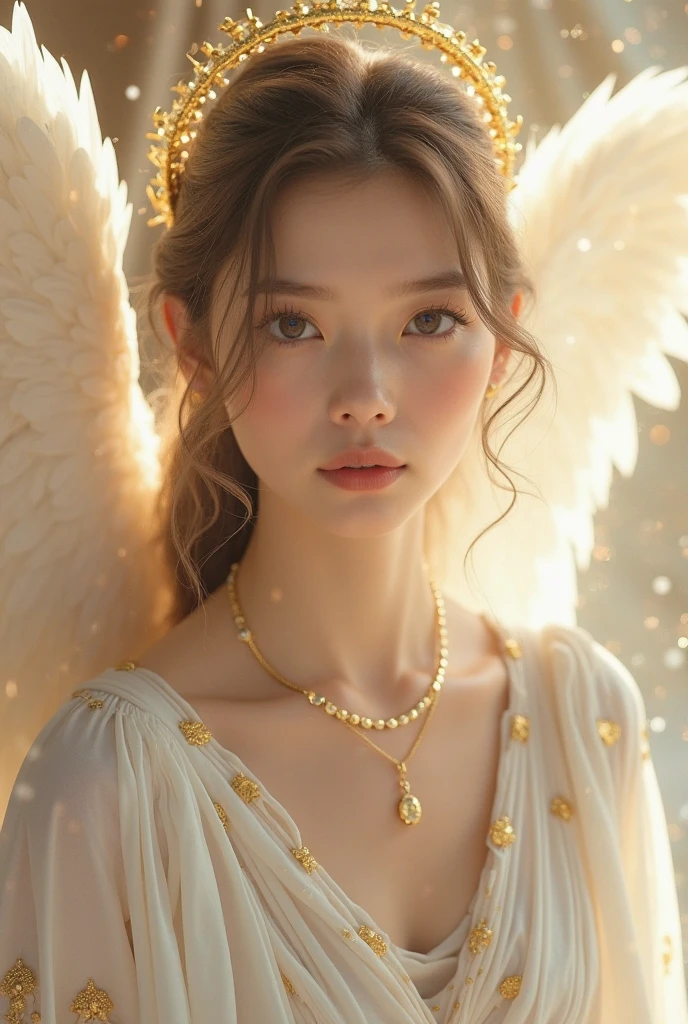 beautiful angels
interacting with humans, angelic figures, beautiful detailed eyes, beautiful detailed lips, extremely detailed eyes and face, long eyelashes, intricate detailed wings, glowing white aura, warm lighting, cinematic, dramatic, hyper-realistic, highly detailed, 8k, photo- realistic, masterpiece