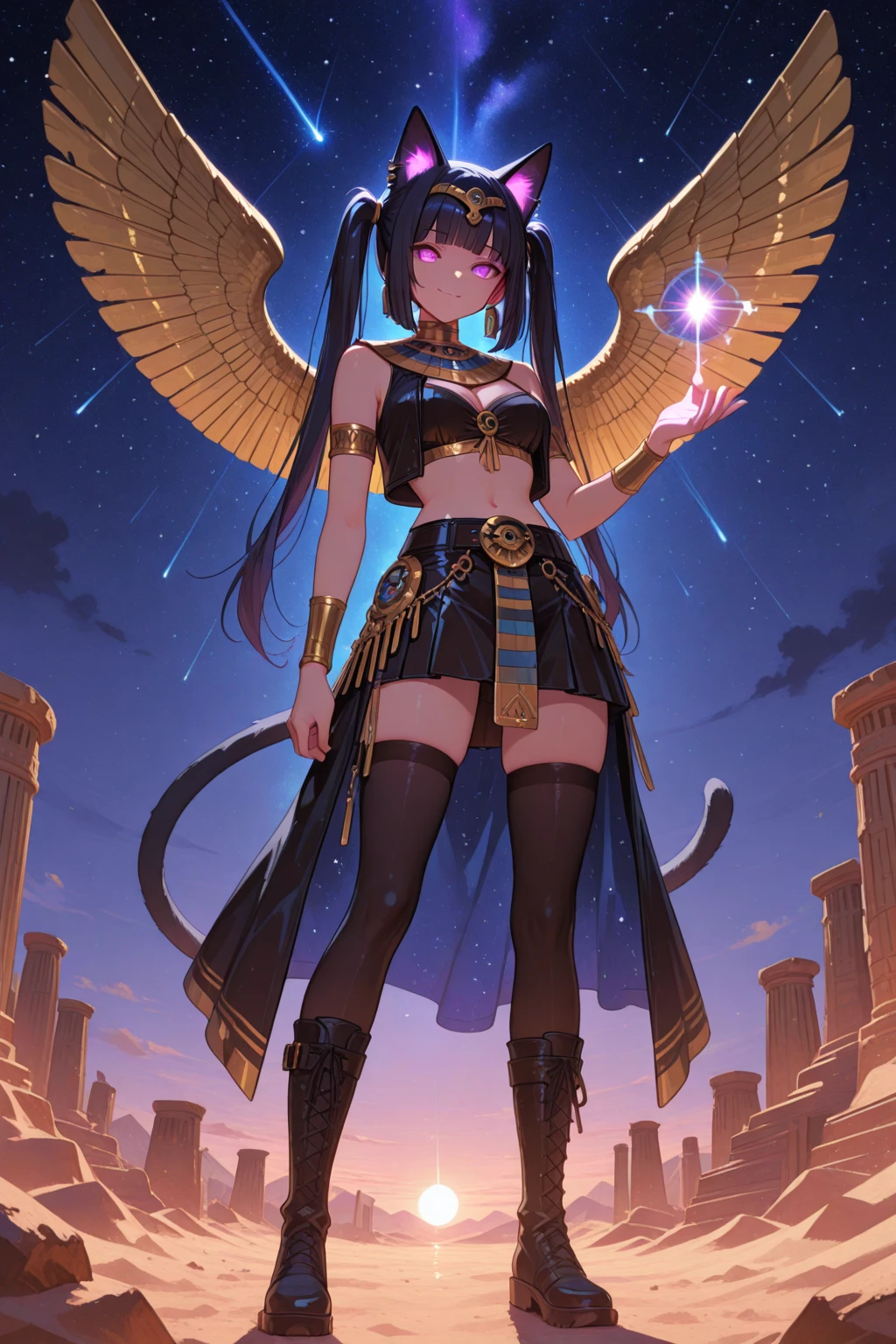 anubon goddess with a staff and a cat in her hands, the god anubis, mystical anubis valkyrie, storm egyptian god, dark skin female goddess of love, anubis, angry god anubis, hecate goddess, goddess of death, lolth, hecate, goddess of the hunt and the moon, photo of ghost of anubis, ancient goddess