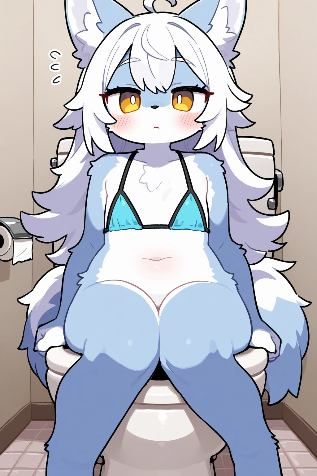 chibi kemono, art by dagasi, (toddler:1.5), beautiful girl, Uploaded to e621.net, fox boy, (Pixelsketcher), (wamudraws), (masterpiece), (HD), (high res), (feet visible), (furry anthro), (detailed fur), (detailed shading), (beautiful render art), anthro Glaceon, cyan eyes, glowing eyes, neon eyes, (toddler glaceon), furry, (blue fur), glaceon ears, snout, [(slim figure, flat chest, skinny)], (curvy hips), (beautiful legs), spectral color, (wearing lace lingerie, beautiful and detailed light grey lace lingerie), white lace stockings, (really dark night:1.5), [zero lighting], northern lights in the background, looking at the viewer with longing, full face blush, heavy breath, shy expression eyes, Glaceon, opening her legs to seduce the viewer