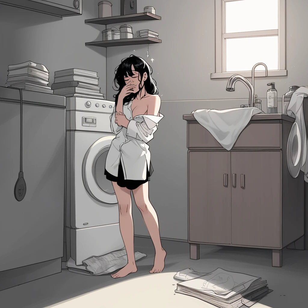 best quality ,masterpiece,ultra high res,(photo realistic:1.4), 1 girl, looking at viewer, Wearing oversized off-shoulder knit over lingerie, korean famous actress, very beautiful,kawaii, Cinematic, 35mm lens, f/ 1. 8, accent lighting, 8k, at luxury hotel,painting,sketches logo,watermark, txt,(worst quality:2),(low quality:2),(normal quality:2),lowers.normal quality,((monochrome),((grayscale),skin spots acnes,skin blemishes,
