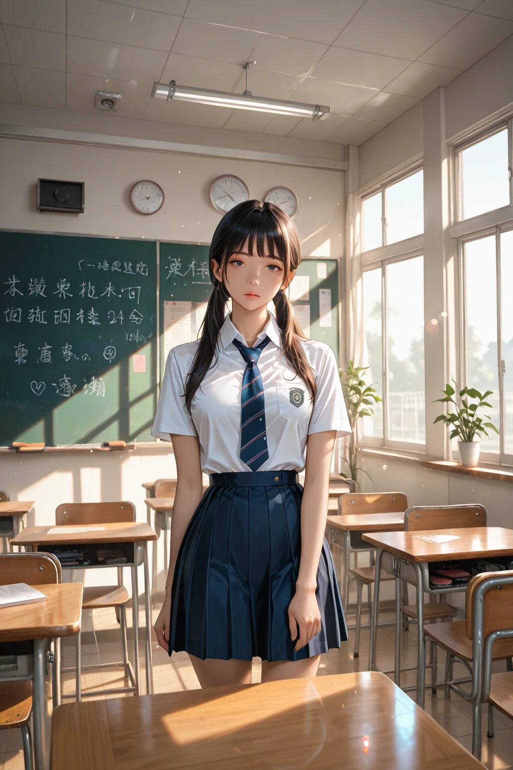 plain black eyepatch,student,teen,school suit