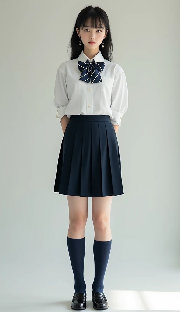 Elementary school girl,Full view of lower body,live-action