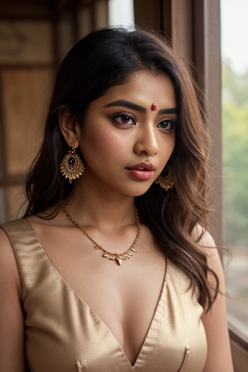 a woman in a white sari sitting on steps, a picture by Thota Vaikuntham, featured on pexels, samikshavad, white background, movie still, lovely