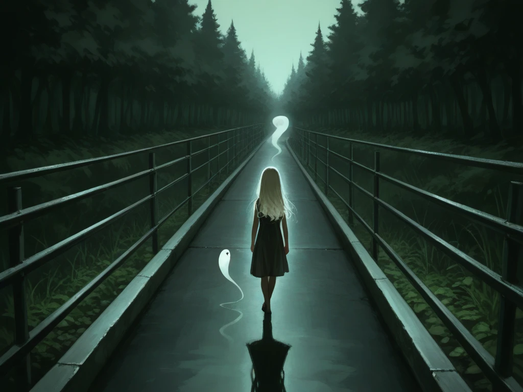 road, girl, Scene being talked about, haunting, Large target