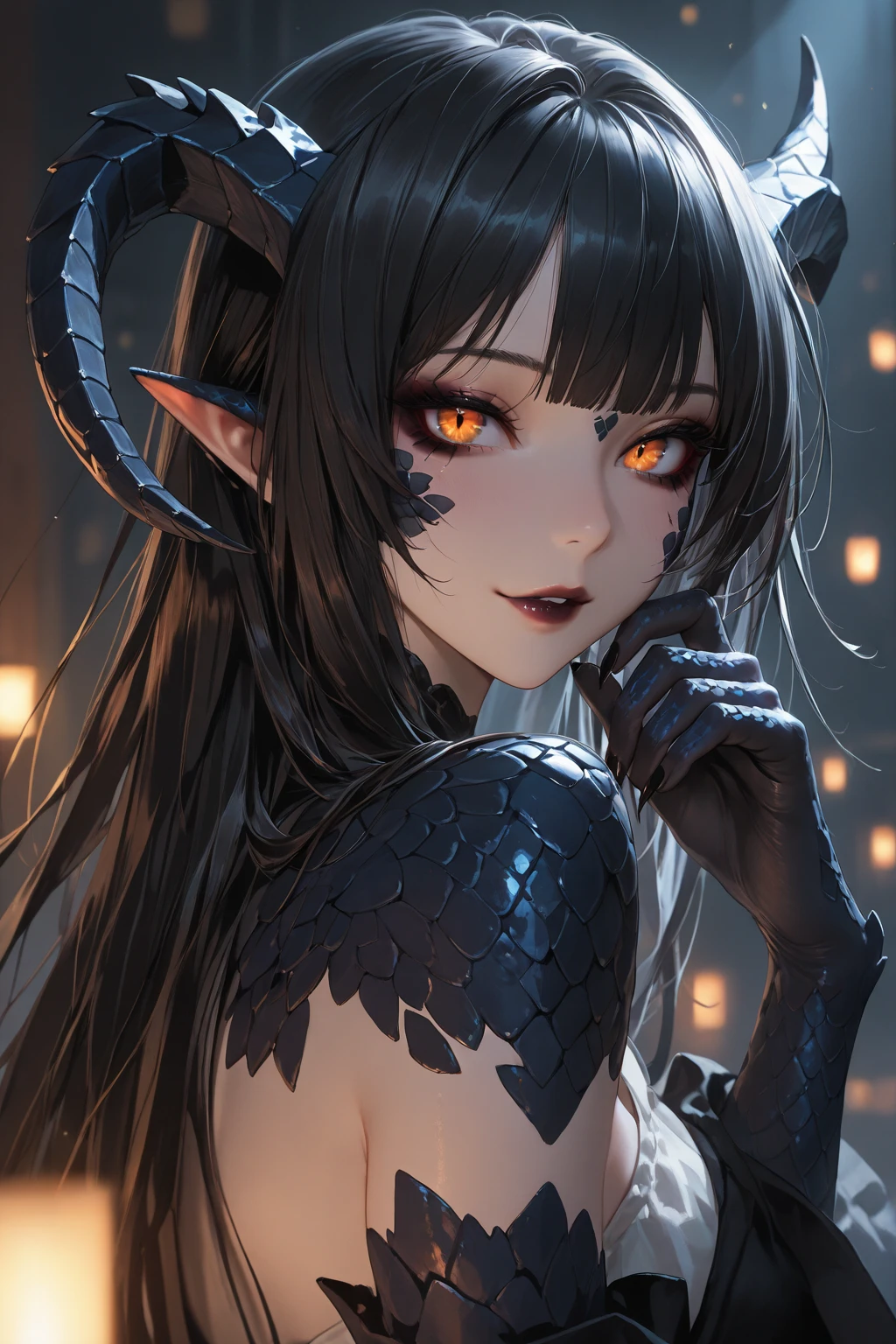 masterpiece,best quality,CG,wallpaper,HDR,high quality,high-definition,extremely detailed,1girl, glowing eyes, [3d, blender], subsurface scattering, light particles,
