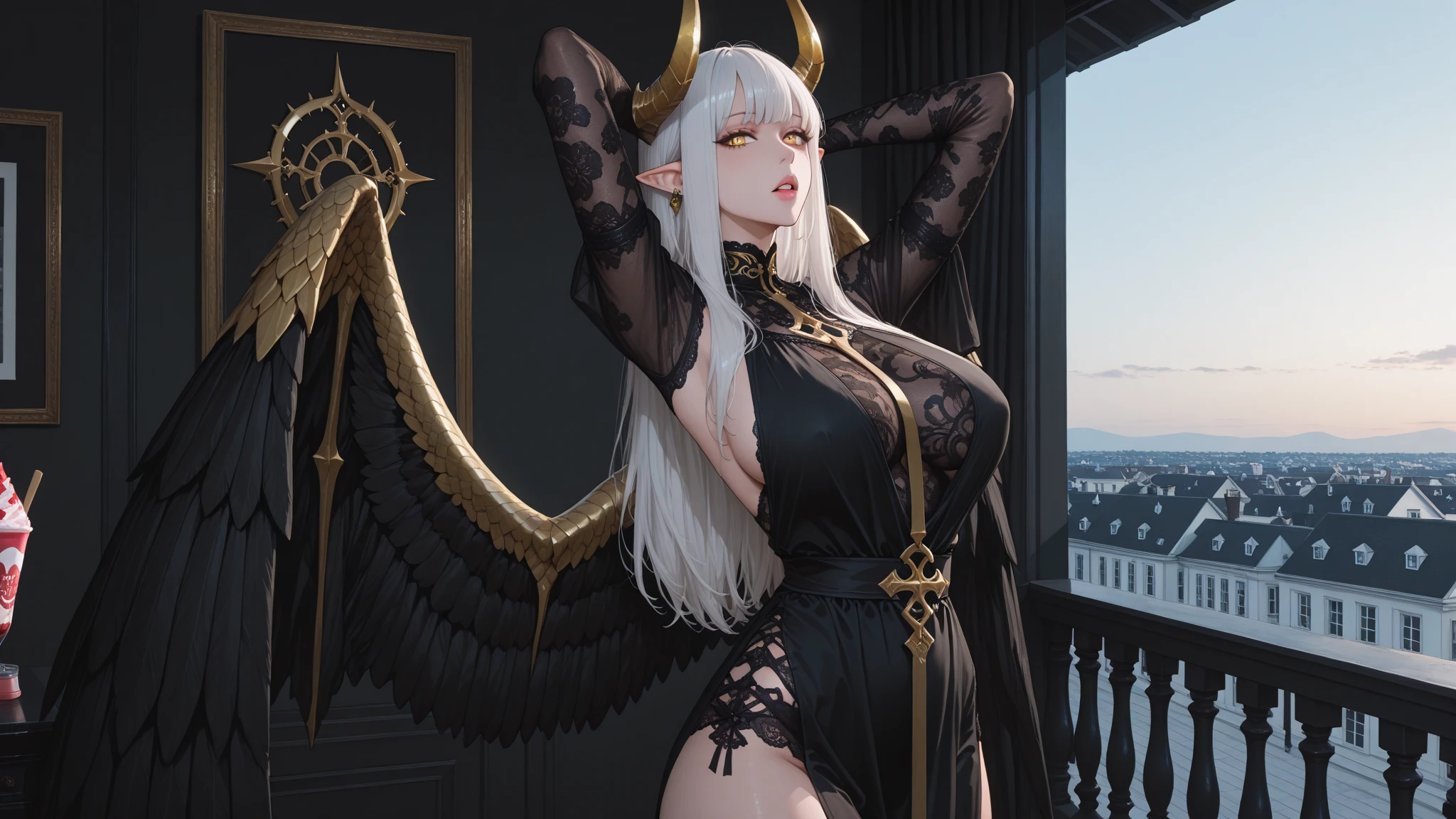  ((best quality)), ((masterpiece)), (detailed), 1girl, Character design, female, dynamic poses, long white grey hair, grey white eyes, very skinny, detailed, best quality, no accesoires around the neck, no shoes, prominent collarbones, skinny arms, flat stomach, visible hip bones, full body, blank white background, plain background, white background, red and white clothing, Bloodborne inspired, occult aesthetic, occult, detailed and intricate steampunk and detailed gothic, NSFW, Very dramatic and cinematic lighting, cosmic horror, grim-dark, side-lighting, perfect face, NSFW, Fluttering lace flared long knee length dress with frilly petticoats, knee length dress, pleated petticoats, petticoats gothic, complex lace boots, side-lighting, gothic aesthetic, wielding a mighty sword with mechanical components, mandalas, small breasts, a fairy, various different types of insect wings, NSFW, full body, whole body, body, plain background, white background, blank background, no background, white background NSFW, chains, full body, whole body, head-to-toe NSFW 