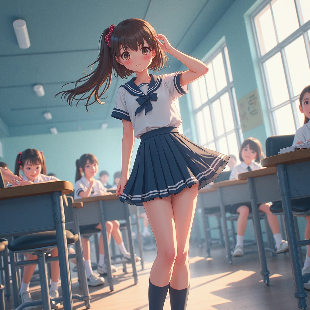 Create an image of a schoolgirl