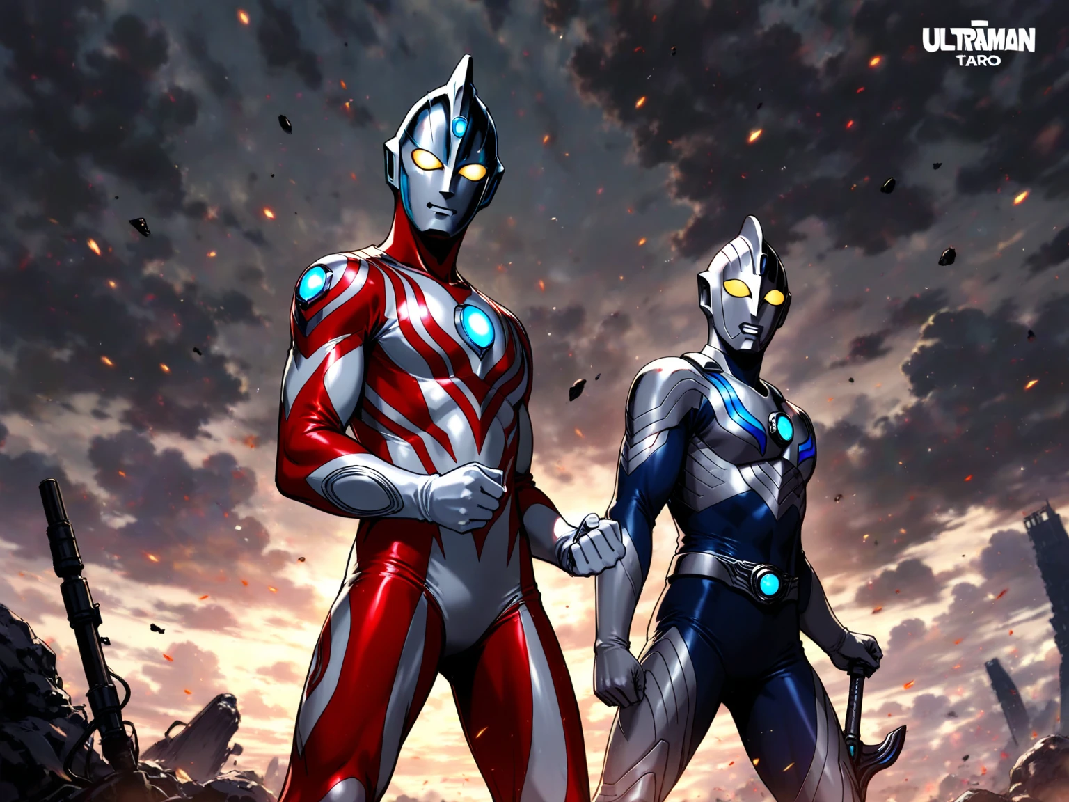 1 man, solo, 4k, 8k, ultraman taro pin up, photo realistic, bara, nude, naked body, slim body, human skin color, hairy body, head only ultraman taro with naked human body, small penis, shower room