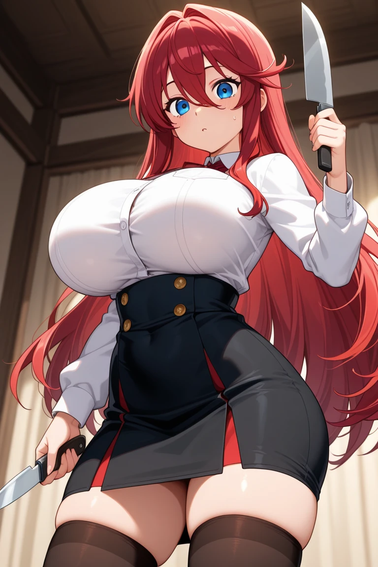 damaged underwear,Pierced underwear,Huge breasts,blush,Gasping lightly,Battle damage,Seriously injured,Holes in clothes,Holes in clothes,weak,pain,Beaten,Back against the wall,Hit by a heavy fist in the abdomen