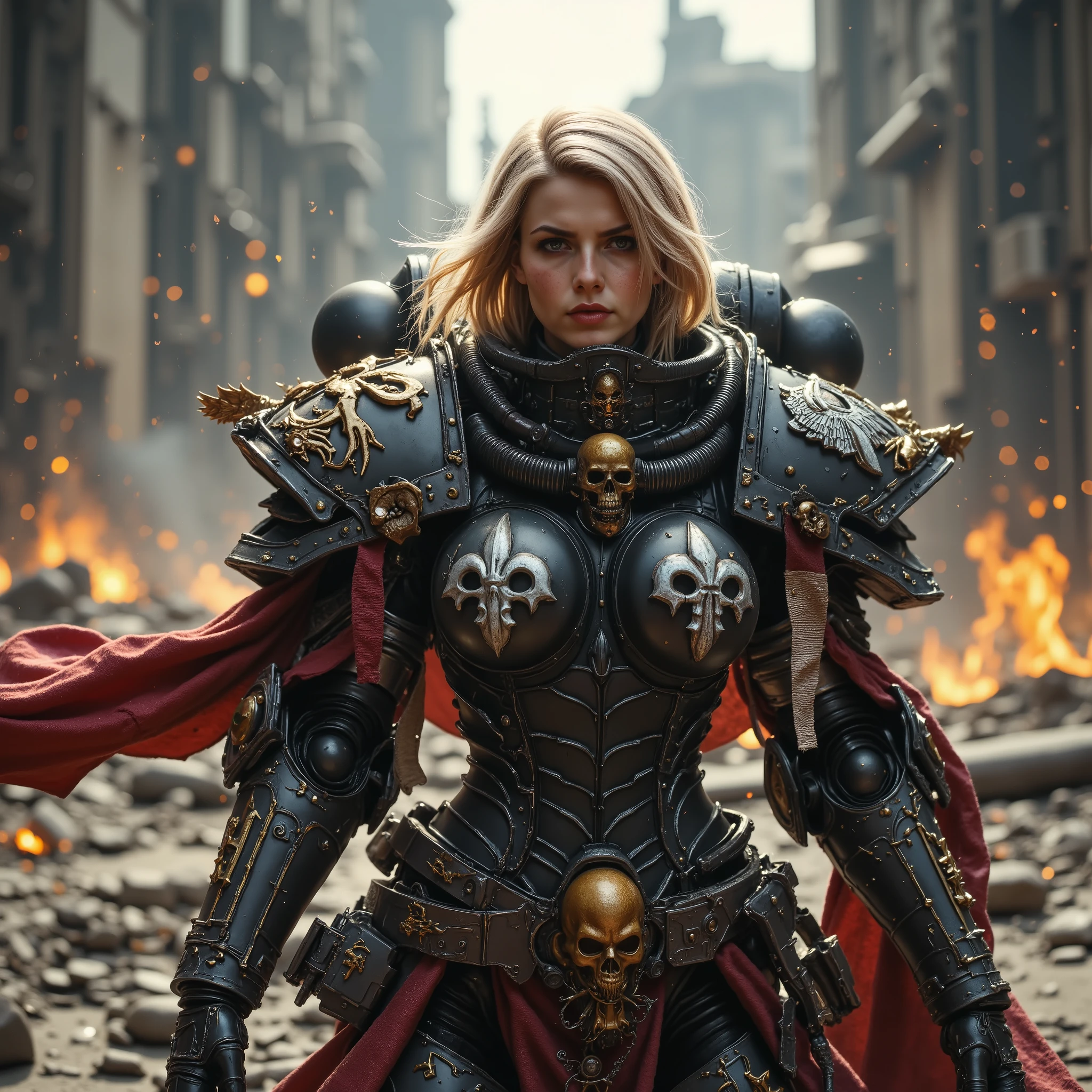 SisB40K, ультрареалистичная блондинка в доспехах SisB40K   