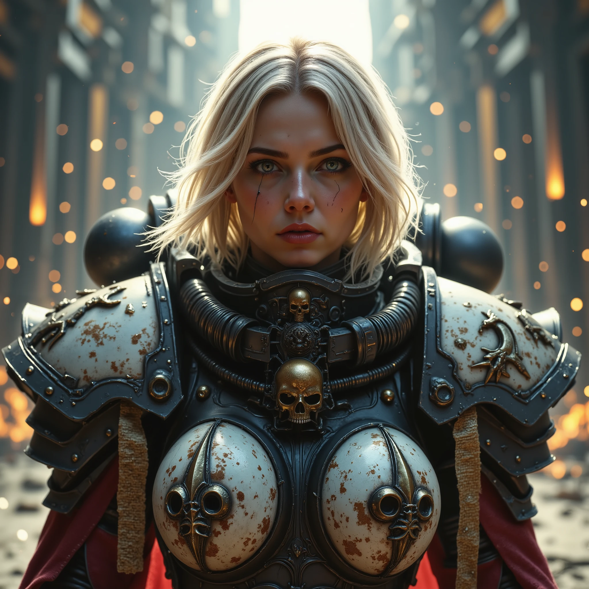 SisB40K, ультрареалистичная блондинка в доспехах SisB40K   