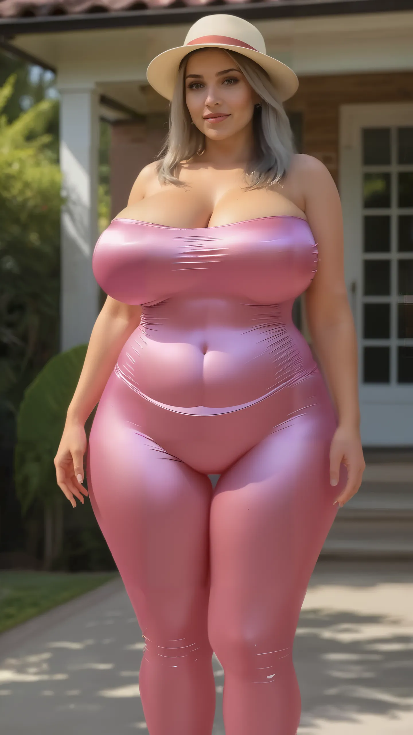 walking in laboratory, potions, beautiful face, focus on face, victoria's secret model, beautiful fat european girl, super short blond hair, super huge heavy breasts, super big silicone breasts implants, milk leak from , very fat thick butt, super thick wide hips, very thick thighs, hourglass figure, pregnant women at 9 months, super huge pregnant belly, hyper pregnant, enormus big lips, bimbo, milf, very muscular, big butt plug, amazon, very plush, sweaty, super large butt implants, push belly,