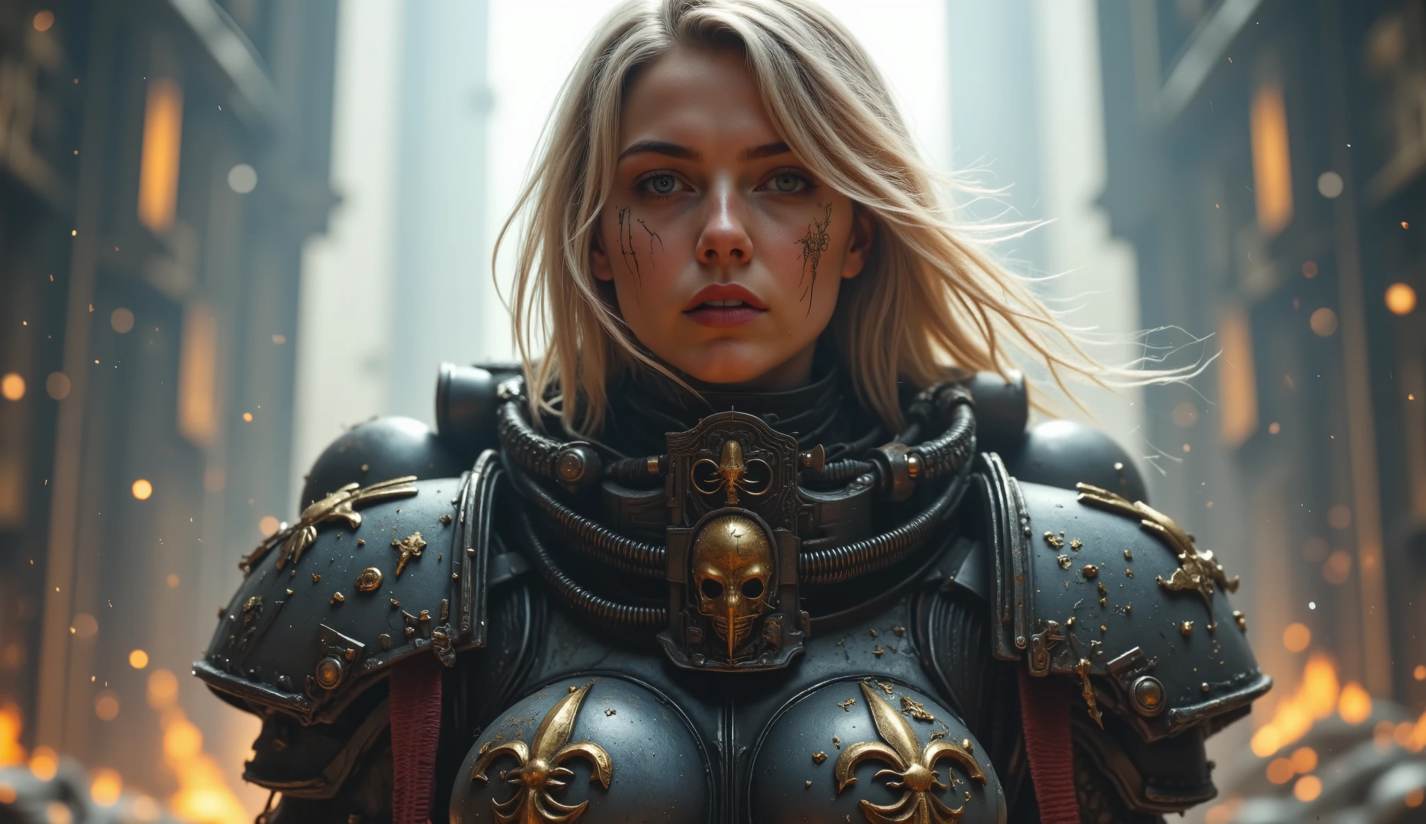 SisB40K, ультрареалистичная блондинка в доспехах SisB40K