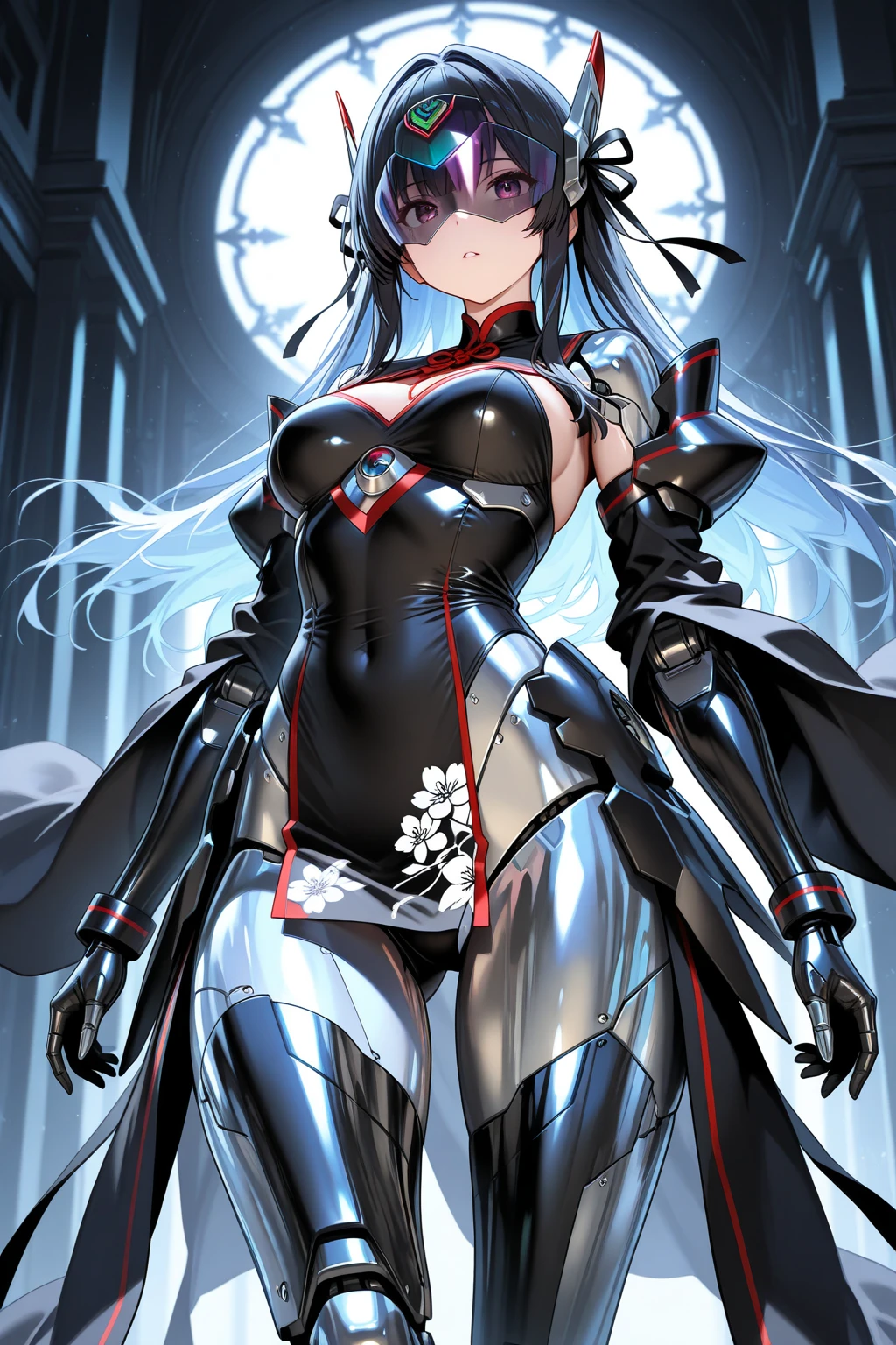 Anime girl wearing white dress,Long black hair and blue shoes, Kushatt Krenz Key Art Women, Albedo from Overlord, :: rossdraws, azur lane style, Hestia, Albedo, Rosla global lighting, 《azur lane》role, rossdraws sakimimichan, full-body xianxia, From Arknights
