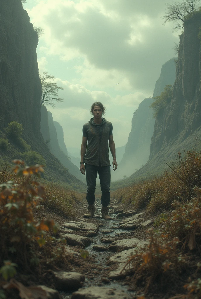 arafed male bodybuilde posing in a forest with a trail, skinny male fantasy scientist, standing in the forrest, tall and muscular, in woods, god of the forest, in the woods, in beautiful woods, in full growth, standing in the forest, skinny male fantasy alchemist, perfect symmetrical body, portrait of a slender elven man