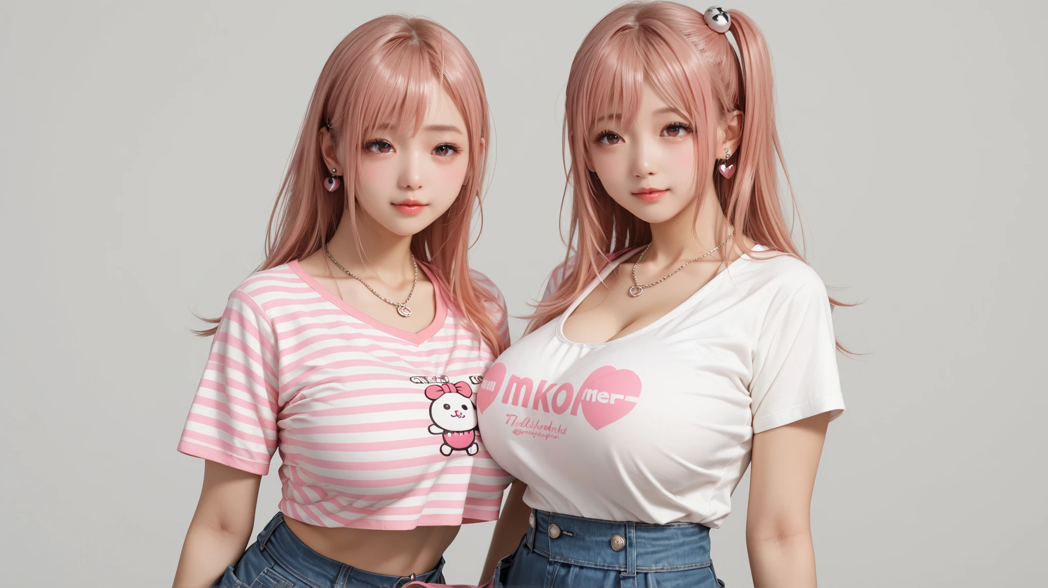 White and Bright Red, (Masterpiece 8K TopQuality:1.2) (ProfessionalPhoto:1.37) ExtremelyDetailed (((FullBody, KAWAII girl with HUGE boobs:1.37)) in ((WHITE cotton T-shirt dress:1.28) with (Life-Size her face printed on it:1.37)) detailed (Delicate cotton textures)) PerfectLighting (Studio Dark GRAY Background) with (Oodles of mystic Dazzling RainbowColor Particles:1.26) BREAK (((NOGIZAKA FaceVariations))), Extremely Detailed (very KAWAII Face), Childish CaptivatingGaze Stunning ParfectEyes ElaboratePupils with (SparklingHighlights:1.28), DoubleEyelids with (Detailed Voluminous LongEyelashes:0.88), Small GlossyRedLips with BeautifulDetails, CoquettishTongue, PUNIPUNI RosyCheeks, Radiant PearlSkin with Transparency, Glowing DowneyHair . { (Dynamic Joyful expressions LifeLike Rendering:1.4) | (:d) }, (large eyes:-1) .