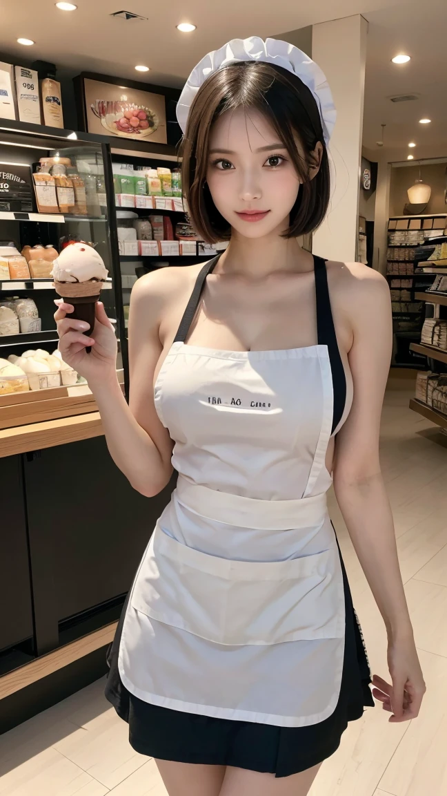 with a girl:her hair is black and short、14 years、laughter、Her face is round and cute、(she is looking sideways、turn around:1.5)、(white and pink mini apron:1.5)、Kitchen Scene:There is a beautiful シーン floating in the background.、blue sky, White cloud, Green meadows and colorful flowers。The シーン is softly painted like a watercolor painting.、It's a dreamy atmosphere。The シーン expresses the imagination and sensibility of the girl、Pubic hair shows completely naked pubic hair) ,more_be familiar with:1.5, (More and more_be familiar with:1.9)、big breasts、brain out、sunburn、sweat muscle、short straight blonde hair、(Almost naked:1.5)、(naked apron:1.3)、Wear one apron on your body、nude,((Cafe style:1.3))、punk girl、(Styling hair with both hands:1.3)、cleanliness、Nipple peen、Carefree smile、Exposing the bulge of the chest、shaking 、Mole in the mouth、inner thigh、(perfect slim female anatomy)、wearing cute slippers