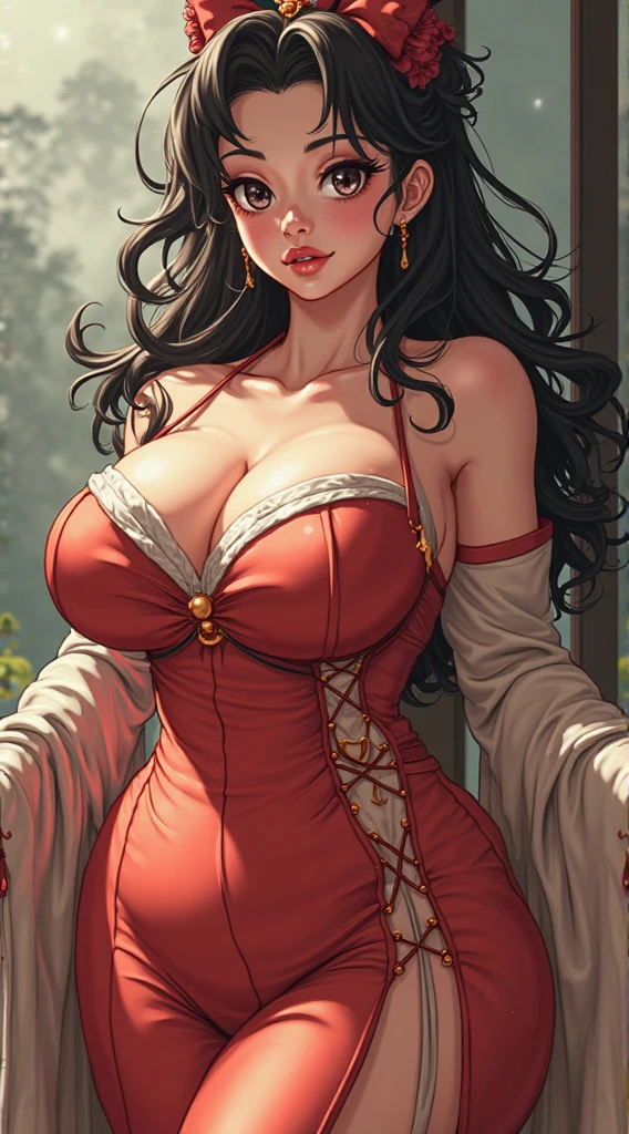 gorgeous woman, vintage pin up, vampire