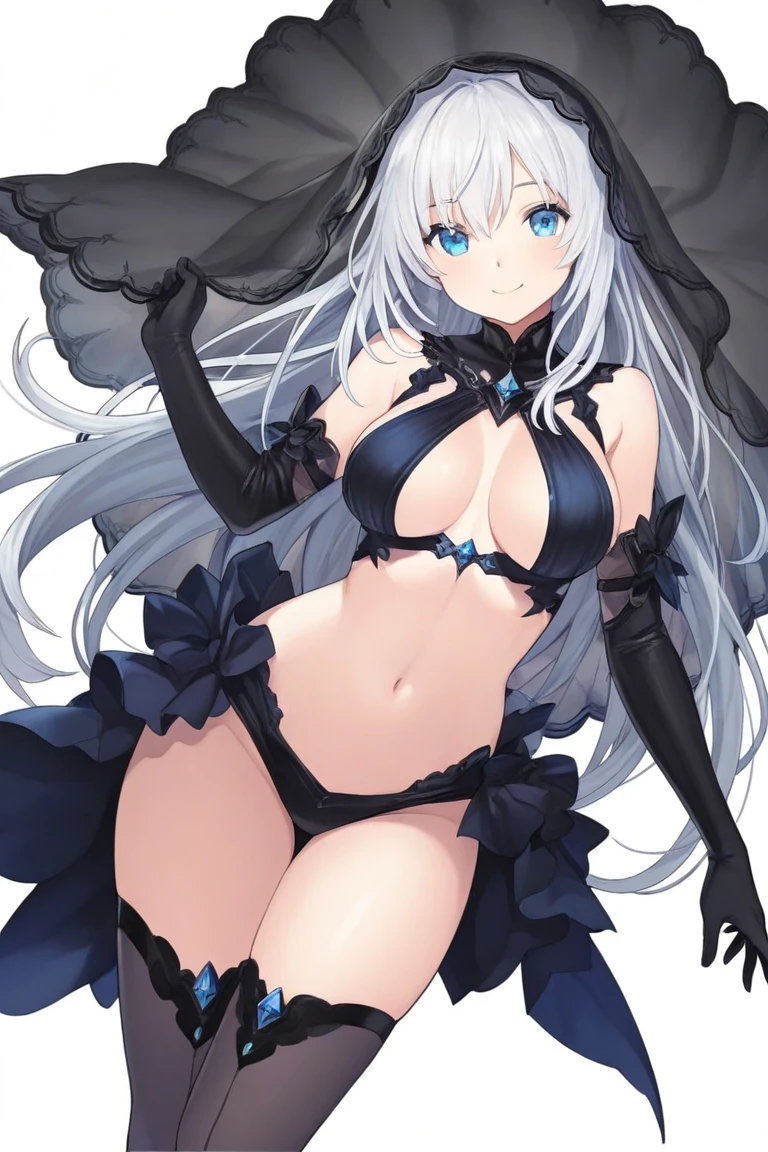 day: 1girl, alone, ((extremely detailed CG unit 8k wallpaper)), master piece, best quality, ((ultra detailed)), best shadow, background, beach, water, beautiful day, cloud, sun , wind, flying leaves, water floor, illustration, (beautiful and detailed face), floating hair, dynamic angle, High contrast, better lighting, an extremely delicate and beautiful, (hyper detail), (beautiful face:1.2), (smile:1.0), Goth, bikini, bikini print, lace thong, face veil, open mouth, scary smile, sadistic smile, closed eyes, they horns, dynamic pose, thick legs, big thigh