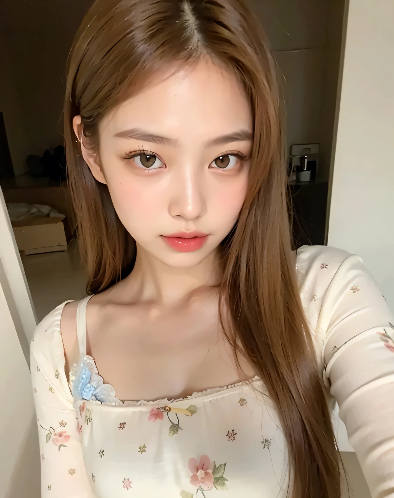 Araped woman with long hair and blue dress posing for a photo., Beautiful Korean Woman, Beautiful young Korean woman, 18 years old, beautiful asian girl, kara sexy con maquillaje completo, sakimichan, Beautiful young Korean woman, Asian features, Korean woman, 19 year old girl, perfect face ), Instagram Templates, kara sexy