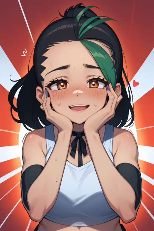 <lora:MoriKaede-v2:0.8> Mori_Kaede,green eyes,ponytail, nude, whole body view, big tits, <lora:disgusted:0.7> disgusted face, looking at viewer, portrait