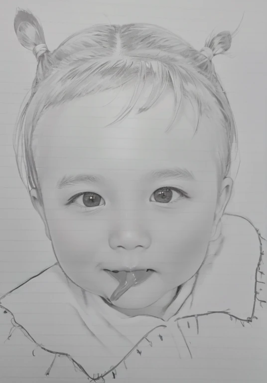 Realistic color photography style、Smiling emphasizes nasolabial folds. Make the chin a little thinner and accentuate the nasolabial folds.、I want it to look more like a color photograph..........。3 year old boy, Xu々To、Clearly visible、鼻から口Toかけての深いほうれい線を強調します、Generate left and right dimples、Show me your beautiful smile.。Make your eyes look cute with double eyelids.Licking the candy、Tongue sticking out of mouth。