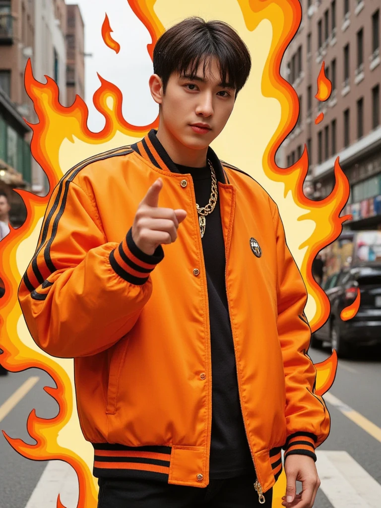 Handsome Korean male, ultra realistic, HD, 3D, 8K