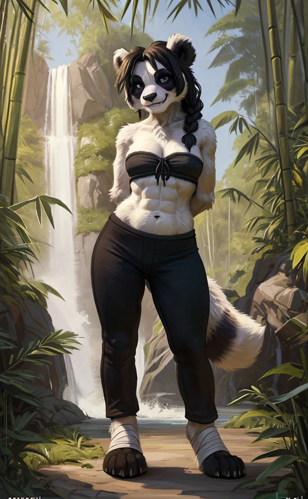 Draft Sketch (nsfw)))), uploaded the e621, beautiful and detailed,woman (((female))) ((anthro)) hyena, Ross Tran, by ruan jia, by zaush, by foxovh, lighting cinematic, seductor, hyena, thighighs, (huge chest) foxovh 1girls ai_generated bare_shoulders big_breasts barely visible niples barely visible , 1个Giant Breast Girl， beautidful eyes，Red-faced，The lips are slightly open，Full, symmetrical breasts，Convex buttocks，Skinny sports shirt，White skinny yoga pants，Camel toes，The lines between the thighs are detailed，White sneakers，black color hair，High ponytail，obi strip，Tattooed with，running track，parks，jungles，lakes，Close-up of chest，Buttocks close up， HDR（HighDynamicRange）， Ray traching， NVIDIA RTX， Hyper-Resolution， Unreal 5， sub surface scattering， PBR textures， Post-processing， Anisotropic filtering， depth of fields ，Maximum clarity and sharpness， Many-Layer Textures， Albedo e mapas Speculares， Surface Coloring， Accurate simulation of light-material interactions， rendering by octane， twotonelighting， Low ISO， White balance， trichotomy， largeaperture， 8K RAW， High-Efficiency Sub-Pixel， sub-pixel convolution， （Luminous Particle：1.4）， {{tmasterpiece， best qualtiy， extremaly detailed cg， Unity 8k Wallpaper， 3D， cinmatic lighting， lens flare glow}}，delicous big  enorumous booba visible pussy mark visible