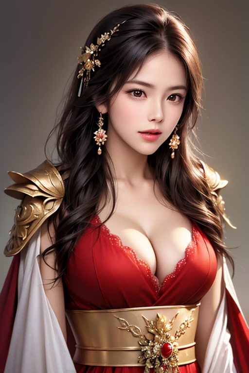 Beautiful woman with perfect body：1.4，Layered Hairstyle，Prominent cleavage，Highly detailed face and skin textures，Double eyelids，Skin Whitening，Long hair，Whitened long legs，coat