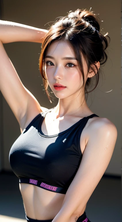Bust Shot、Sports Bra、Armpit、