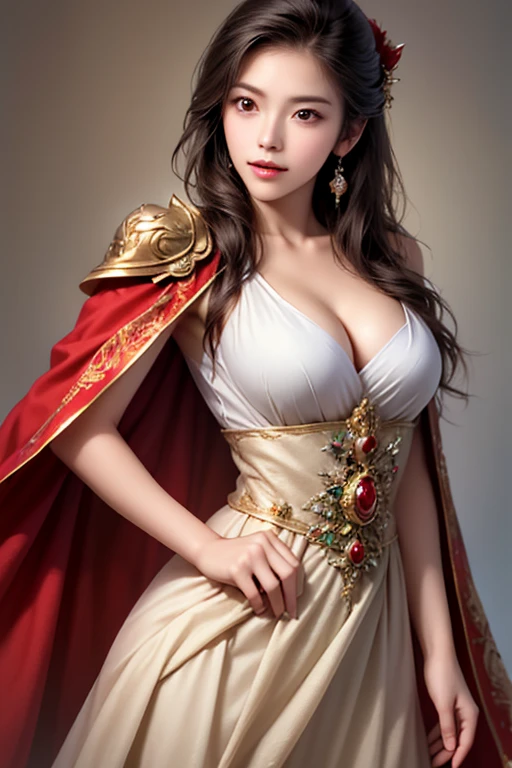 detailed skin texture, detailed cloth texture, beautifully detailed face, masterpiece, best quality, ultra detailed, 8k, intricate details, best quality, 1girl, bangs, bare_shoulders, black_hair, ancient china background, big breasts, thin, cape, cleavage, collarbone, red dress with patterns,full body, ultra realistic 8k cg, epic, (royal palace), royal, ((rich, prestige)), perfect artwork, masterpiece, picture-perfect face, perfect face, beautiful face, ((perfect female body)), charming, seductive, erotic, alluring, enchanting, mature female, narrow waist, gorgeous goddess, deity, divine queen, absurdly long hair, black hair, gloves, hair_bun, hair_ornament, hair_stick, jewelry, one mole under eye, necklace, smile, solo, thighhighs,glowing eyes, piercing eyes, looking at viewer, ((intricate detail, delicate pattern)), science fiction, jewelry, gem, gold, diamond, <lora:hipoly3DModelLora_v10:0.5>, (hiqcgbody:0.5), (hiqcgface:0.5), full-body shot, <lora:fashionGirl_v50:0.3>, <lora:stLouisLuxuriousWheels_v1:0.2>, <lora:punishingGreyRaven_luna:0.2>,<lora:mikuya_v15 :0.2> , <lora:koreanDollLikenesss_v10:0.2> <lora:skirtliftV1.9CuD:1>,skirtlift , <lora:inniesBetterVulva_v11:0.5>