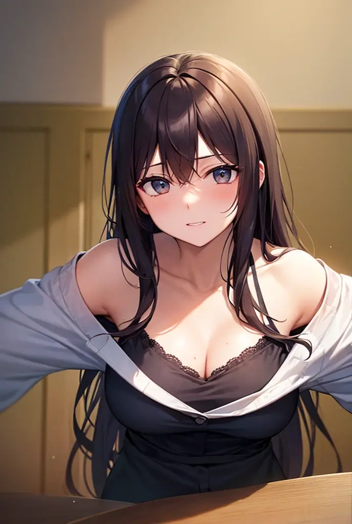 Masterpiece, best quality, beautiful girl, beautiful face, black hair,
