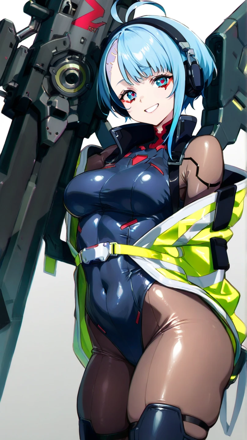 ultra-detailed, Explicit, Beautiful body, Beautiful Nose, Beautiful character design, perfect eyes, perfect face, ultra highres, 4K, beautiful legs, perfect legs, Nice hands, Perfect hand, Masterpiece, Best Quality, Highly detailed, illustration, absurdres, street fighter, doll suit, shadaloo doll, dollsuit, expressionless, blank eyes, looking at viewer, red gloves, emotionless, black latex, corrution, mind control, female combatant, full body, hypnotized, unhappy trance, full body suit, ribbed bodysuit, both arms at side, obey, perfect female body, extremely glossy latex, hypnosis, hypnoLora, empty eyes, Mind control device, poses, submissive_pose, Slave, hat, necktie, stand up straight, standing, standing at attention, hat, necktie, belt, latex, ribbed bodysuit, thighhighs, garter belt, Fighting Stance, extending the right arm from the shoulder into the air with a straightened hand, nazi saluting, military, military saluting, salute, thigh boots, 1girl, Green hair, green eyes, twin braids, miyu kuroi, long hair