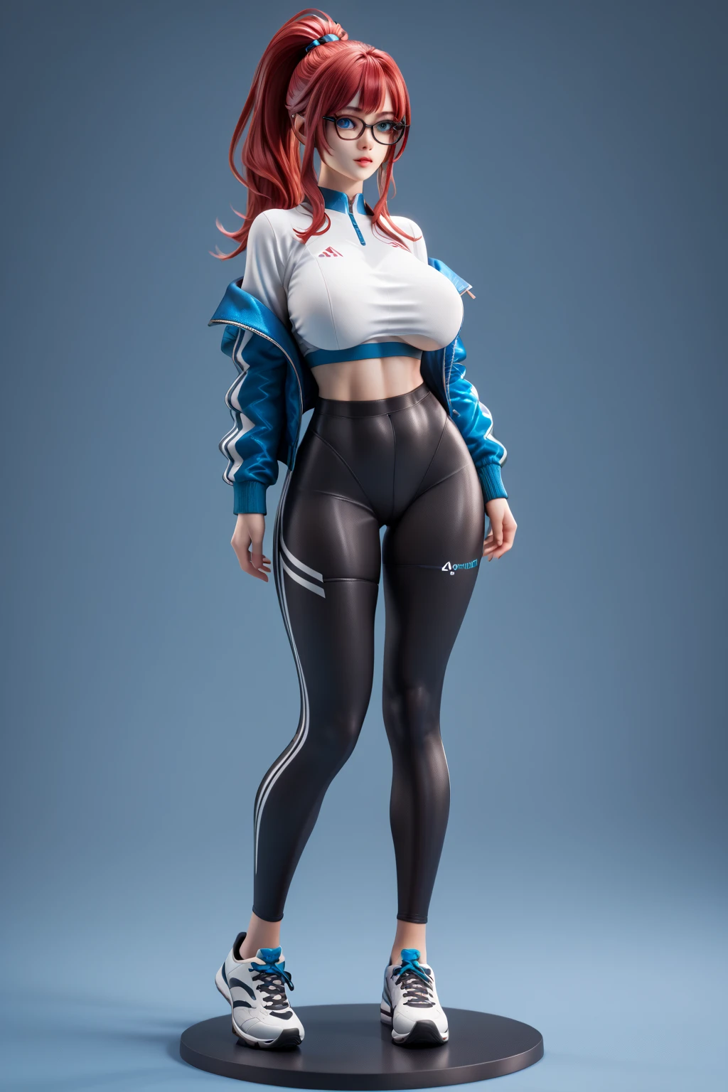 um desenho de uma mulher com cabelo rosa e blusa preta, full body illustration, arte oficial do personagem, conceito de corpo inteiro, female personagem de anime, anime full body illustration, corpo inteiro feminino, corpo completo do personagem, foto de corpo inteiro, personagem do rei dos lutadores, single character full body, detailed conceito de corpo inteiro, personagem de anime, retrato de corpo inteiro de um curta!
