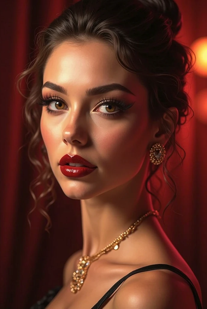 beautiful detailed eyes, beautiful detailed lips, extremely detailed eyes and face, longeyelashes, 1girl, seductive cleavage, couch, sensual, alluring, captivating, ornate, luxurious, (best quality,4k,8k,highres,masterpiece:1.2),ultra-detailed,(realistic,photorealistic,photo-realistic:1.37), glamour, cinematic lighting, dramatic lighting, chiaroscuro, moody, cinematic, dark, sultry
