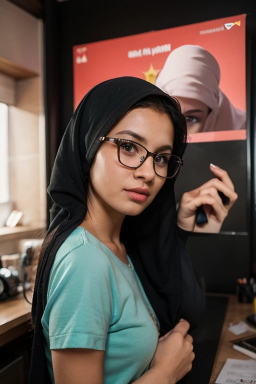 (((HIJAB MALAY GIRL))), top-quality、masterpiece、Surreal、((childs room))、((Stuffed animals are on display.))、gymnastic suit、japanes、Pupils、tiny girl、The appearance of the child、Height 140cm、hchool girl、small body of a child、streaks、Thin leg、report、Sunlight、Human Realistic Skin、Glossy skin、a picture、full bodyesbia、(((HEAVY FLAT CHEST))), (((Fluorescent PURPLE LACE HIJAB ))), (((HUGE NIPPLES))), ((( HEAVY NIPPLES))), (((HUGE BUTT))), ((( TRANSPARENT Fluorescent PURPLE LACE LINGERIE))), (((Fluorescent PURPLE BRA))), (((Fluorescent PURPLE PANTIEluorescent PURPLE LACE))), (((LONG NIPPLES))), (((CUM FACE))), (((FLAT CHEST))), (((BIG BOOG BOOTY))), (((SADNESS))), (((SPECTACLES))).