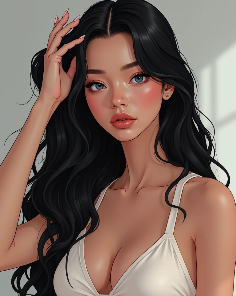 master part, melhor qualidade,Anissiaanisi,(Pixar 1.23 estilo), 2d, Artgerm 4K, Artgerm extremamente detalhado, in digital illustration style