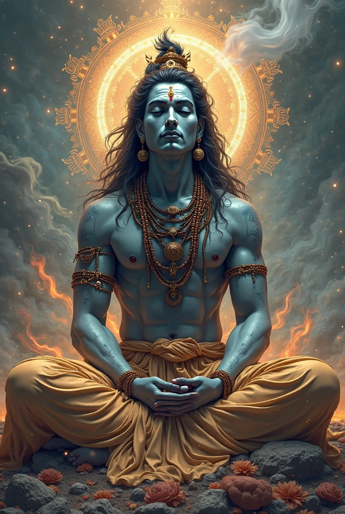 Bhagwan shiv, with ram name chanting