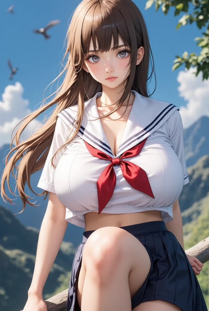 (lactation through clothes:1.1),nipples standing,(nipples peek:1.4),(Big Breasts、Shiny skin:1.5、Nipples are visible),masterpiece、highest quality、High resolution、High-quality images、8k, 1 female、Skin luster、Texture of skin and clothing、Expression of fine eyes、Girl with long shiny hair, Manga inspired by Lee Jong-suk, Trending on deviantart, realism, detailed manga style, Manga art style, Perfect Line Drawing, Beautiful line art, digital manga art girl, K-Pop Idols, dress, Fine brown eyes, Fuller lips, Gorgeous face with attention to detail, (Cute Smile), Side view, (Perfectly detailed face), (Detailed and well-drawn hand) Photorealistic images, Depth of written boundary, Japanese princess cut hairstyle, Play sports often, Sports shorts, Stylish tracksuit, White baseball cap, Outdoor, Public Parks, sunset