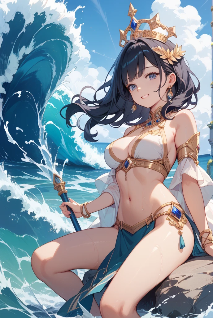 Beautiful Asian girl, 18 years old, light bikini knight girls, sexy lady, medium breasts, camel toe, long sword,