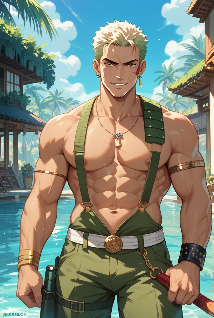 (canto da foto de baixo para cima) (imagem da mais alta qualidade) Lion man ,real, jovem, , vestindo shorts, virilha saliente, imagem de anime, Leaning against a tree, pernas bem abertas, male face, bonito rosto jovem, cabelo subcortado, huge muscle muscles of the chest, large strong thigh muscles, Biceps Sinewy muscles, Corpo enorme, corpo tonificado devido ao treinamento intenso, Well-developed muscles, ABS transparente de 8 embalagens, 3 metros de altura, topless, , pele brilhante, rede de suor pingando, hands on thighs, bare feet, Sem barba,Thick Legs,