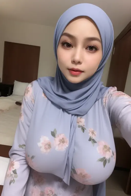 ((Best quality, 8k, Masterpiece :1.37)), (wear hijab girls), girls wear hijab, (girls wearing hijab moslem), beautiful face, face bukkake, 18 years old girls, position:standing model style,ultra detailed face, ultra detailed body, slim body, lips smile, Beautiful detailed eyes, eyes korean, detailed nose, Natural Lip, Wear hijab moslem, fancy jubba thobbe, lview of the blue sky, Slim Body, body erotic, (big breasts), (undressing body), in house room, epic real face 12k